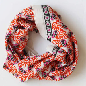 Heidi Square Orange scarf
