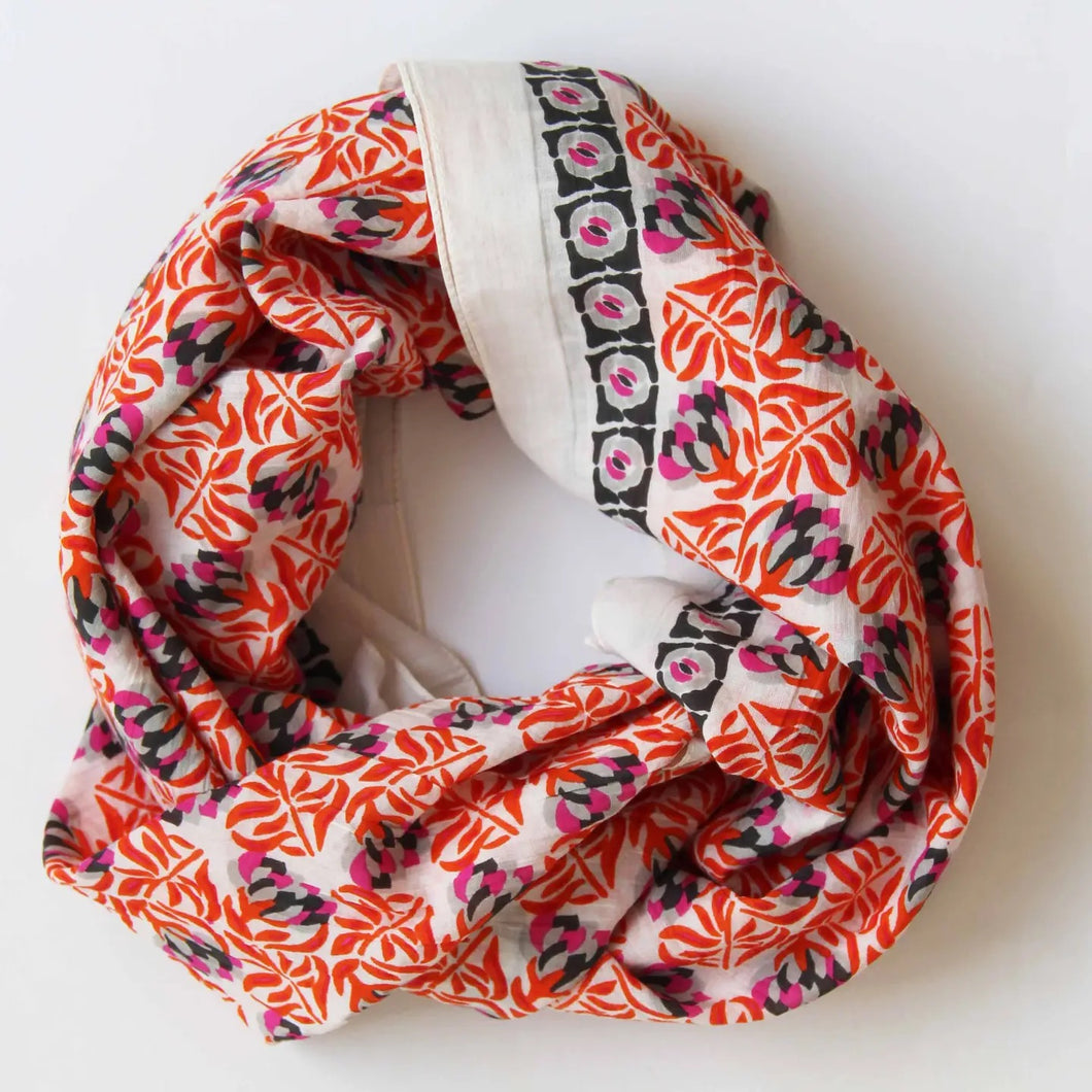 Heidi Square Orange scarf