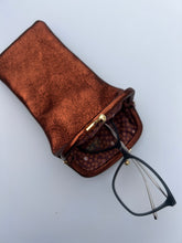 Brilleetui ekte skinn