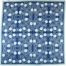Burma Square Navy scarf