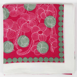 Burma Square Fuchsia scarf