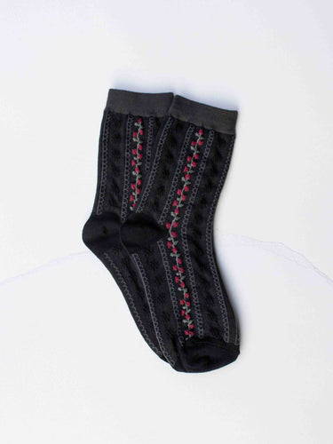 Vintage stripe strømper - fem farger