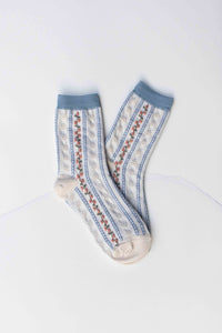 Vintage stripe strømper - fem farger
