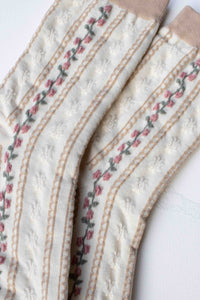 Vintage stripe strømper - fem farger