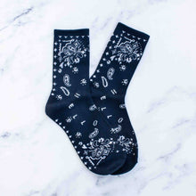 Retro bandana strømper - to farger