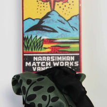 Silkeskjerf Peace khaki