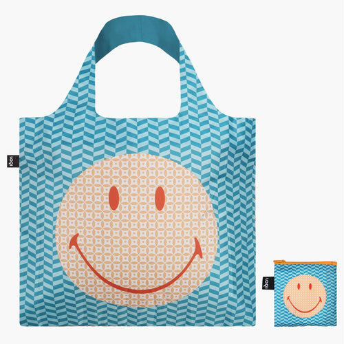 Smiley Geometric Recycled bag